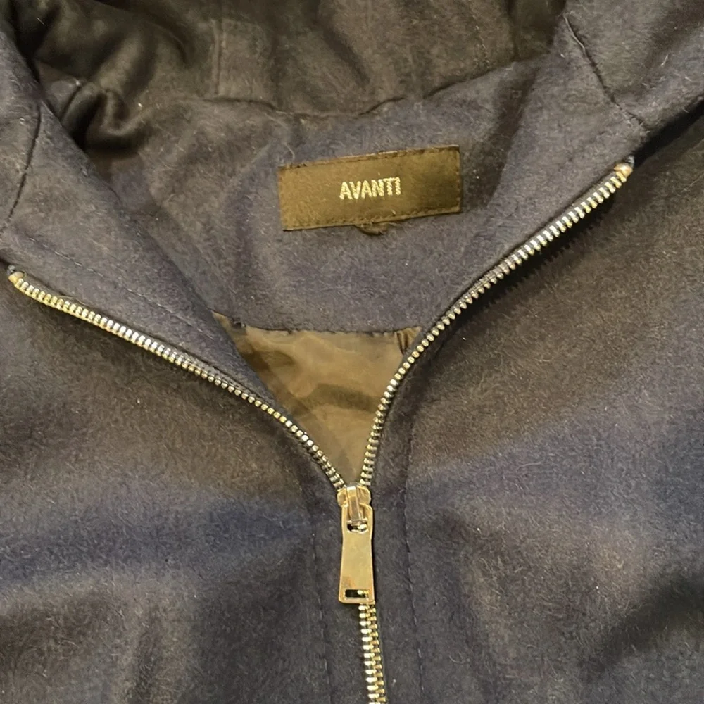 Avanti‎ Wool Blend Zipper Hooded Coat - Picture 8 of 10